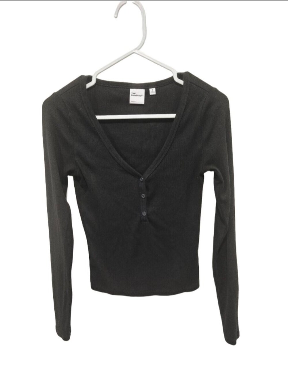 Aritzia TNA HomeStretch Rib Acoustic Henley